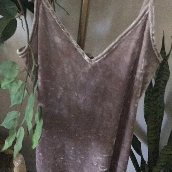 Crushed velvet v neck shift dress forever 21 SM - Picture 4 of 5